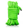 Ouch! Glow Corde de bondage phosphorescente Glow Rope 5M